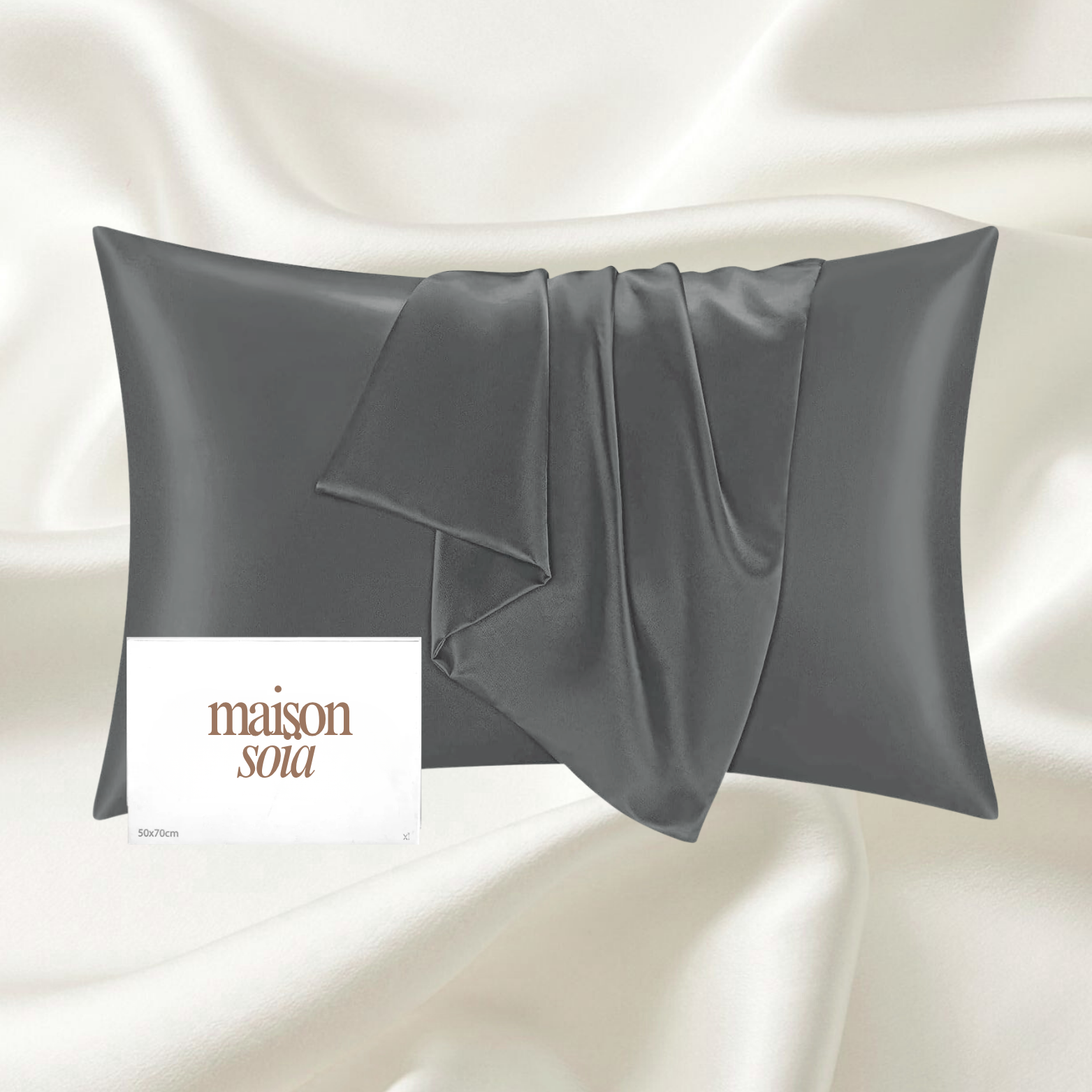 Taie d'oreiller 100% soie de Mûrier