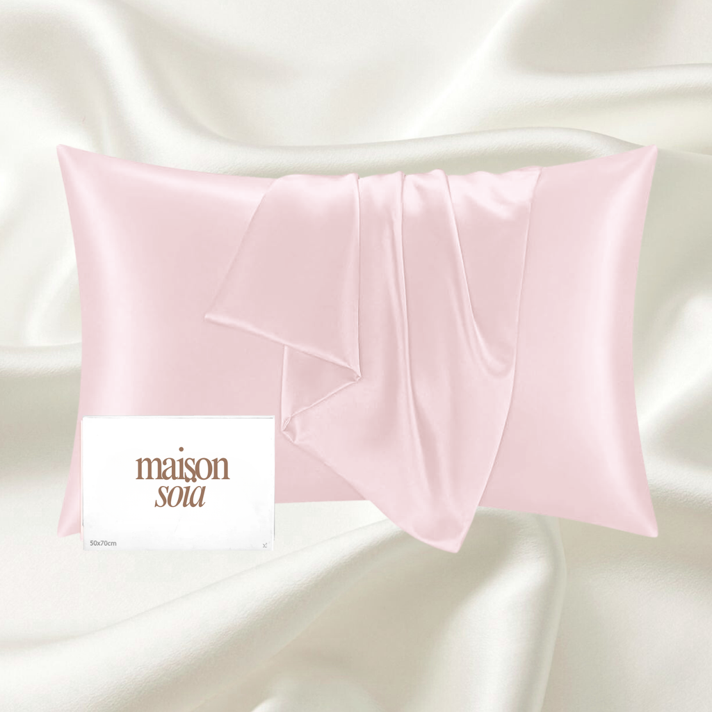 Taie d'oreiller 100% soie de Mûrier