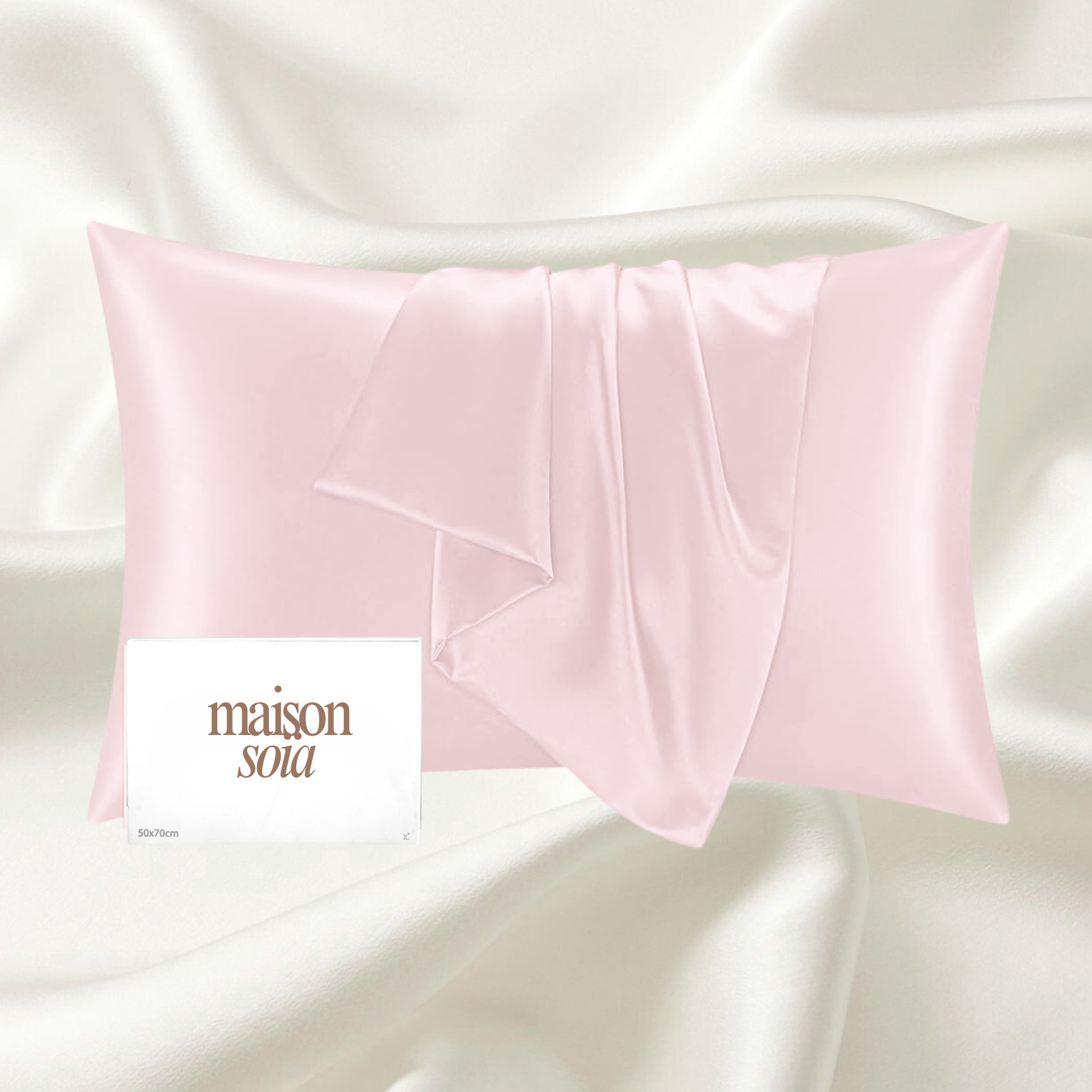 Taie d'oreiller 100% soie de Mûrier