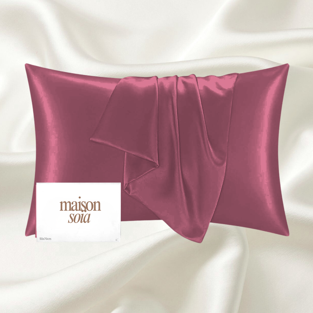 Taie d'oreiller 100% soie de Mûrier
