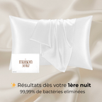 Taie d'oreiller 100% soie de Mûrier